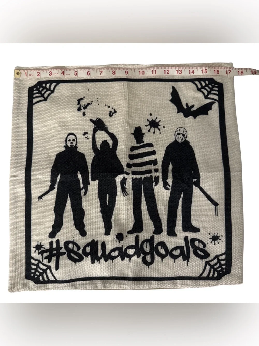 Horror‎ Movie Throw Pillow Cover Michael Myers Freddy Jason Halloween Decor